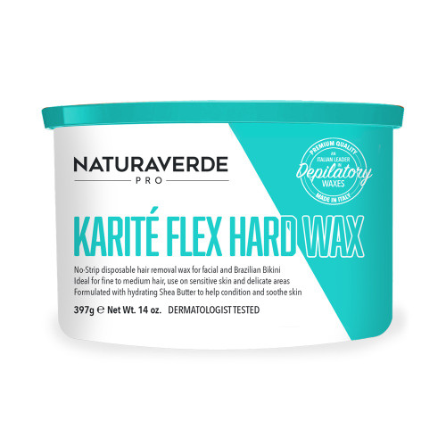 NATURAVERDE FLEX HARD WAX 14OZ - KARITE