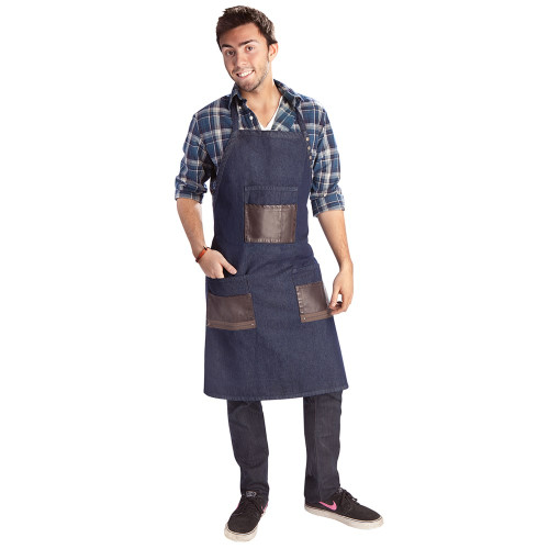 BABYLISS PRO BARBER DENIM APRON WITH POCKETS