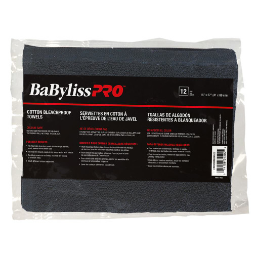 BABYLISS PRO TOWEL - BLACK