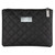 SST QUILTED COSMETIC BAG - BLACK