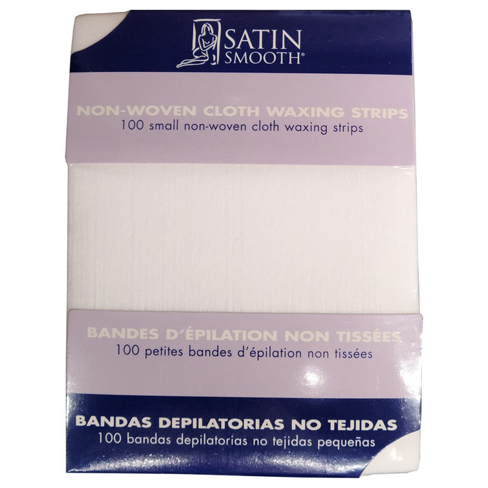 SATIN SMOOTH NON WOVEN STRIPS 100PK - SMALL