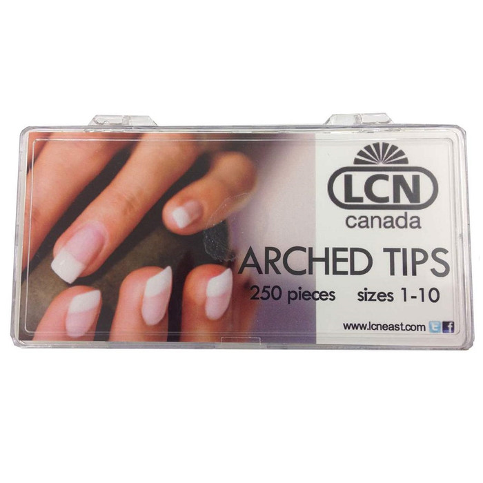 LCN ARCHED TIPS #700 - ASSORTED 250PC