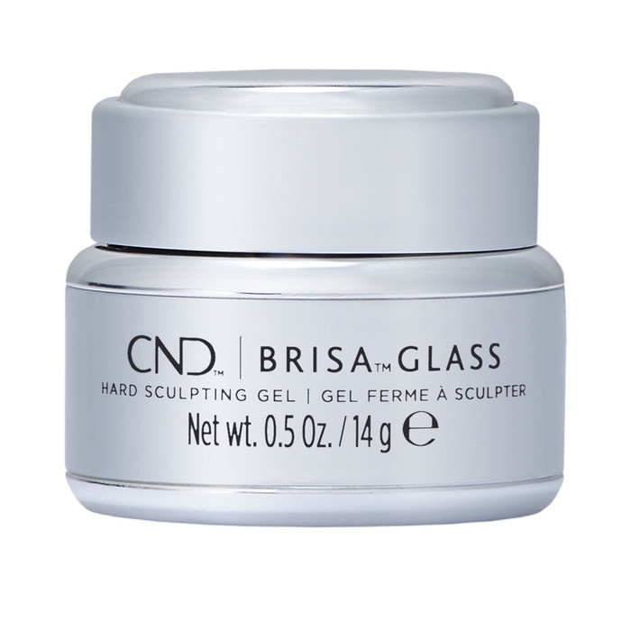 CND ENHANCEMENTS BRISA GLASS HARD SCULPTING GEL 14G - CLEAR
