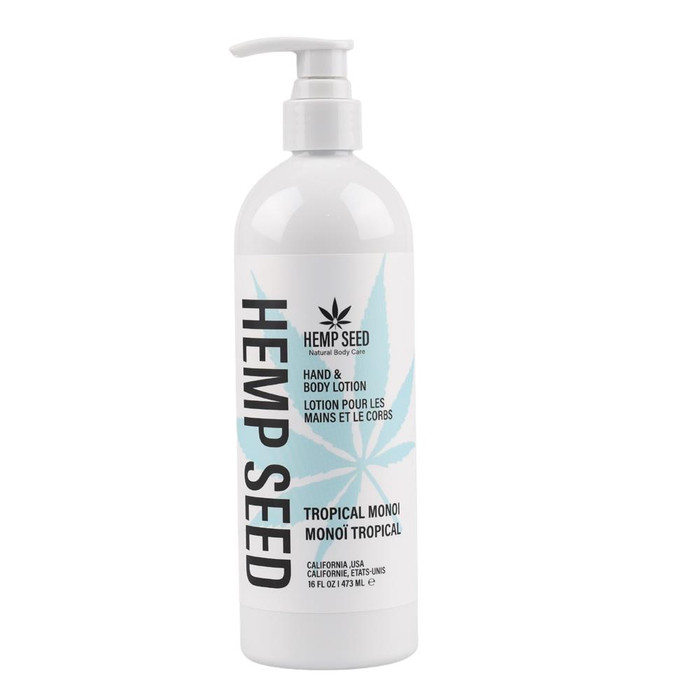 HEMP SEED HAND & BODY LOTION 473ML - TROPICAL MONOI