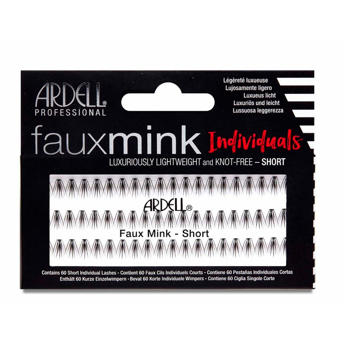 ARDELL FAUX MINK INDIVIDUAL LASHES - SHORT BLACK