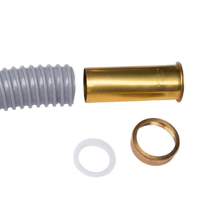 LANVAIN DESIGN FLEX DRAIN HOSE W/ BRASS TAIL