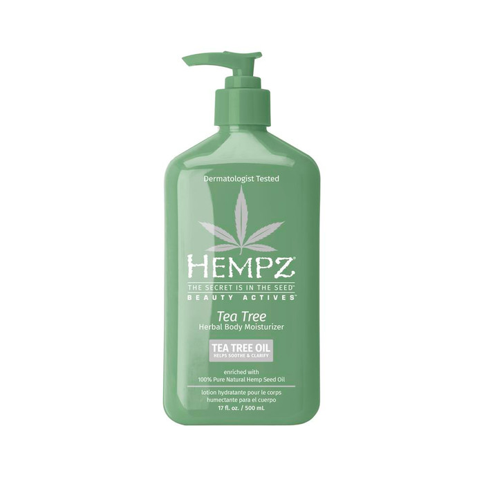 HEMPZ BEAUTY ACTIVES TEA TREE HERBAL BODY MOISTURIZER 500ML