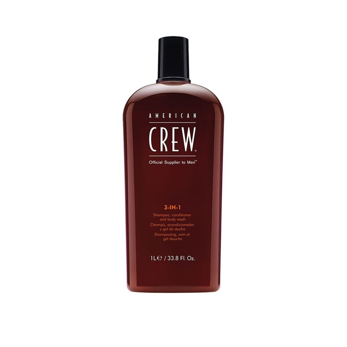 AMERICAN CREW 3-IN-1 CLASSIC SHAMPOO, CONDITIONER & BODY WASH LITRE