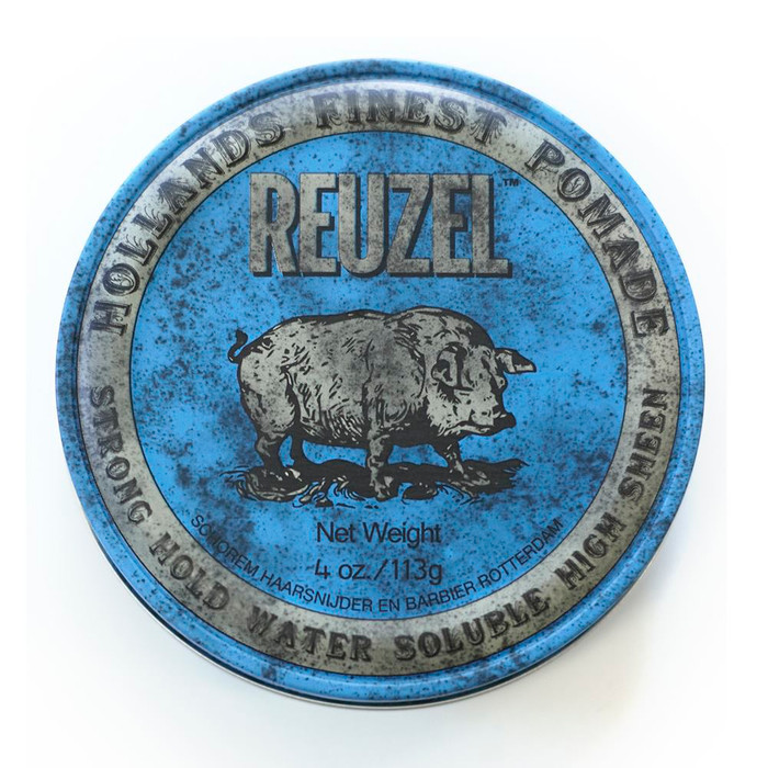 REUZEL STRONG POMADE 4OZ - BLUE