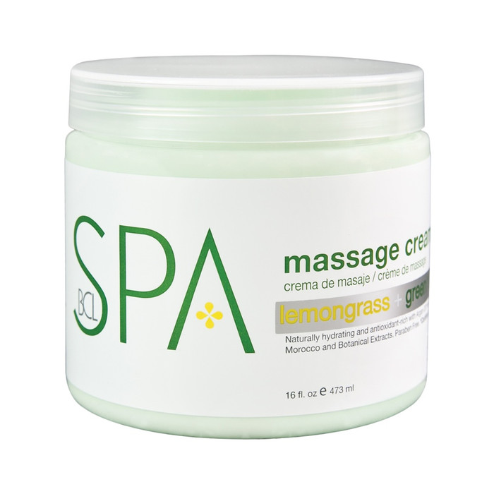 BCL SPA LEMONGRASS & GREEN TEA MASSAGE CREAM 473ML