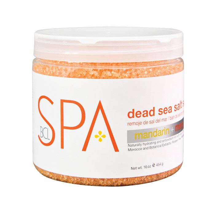 BCL SPA MANDARIN & MANGO DEAD SEA SALT SOAK 454G