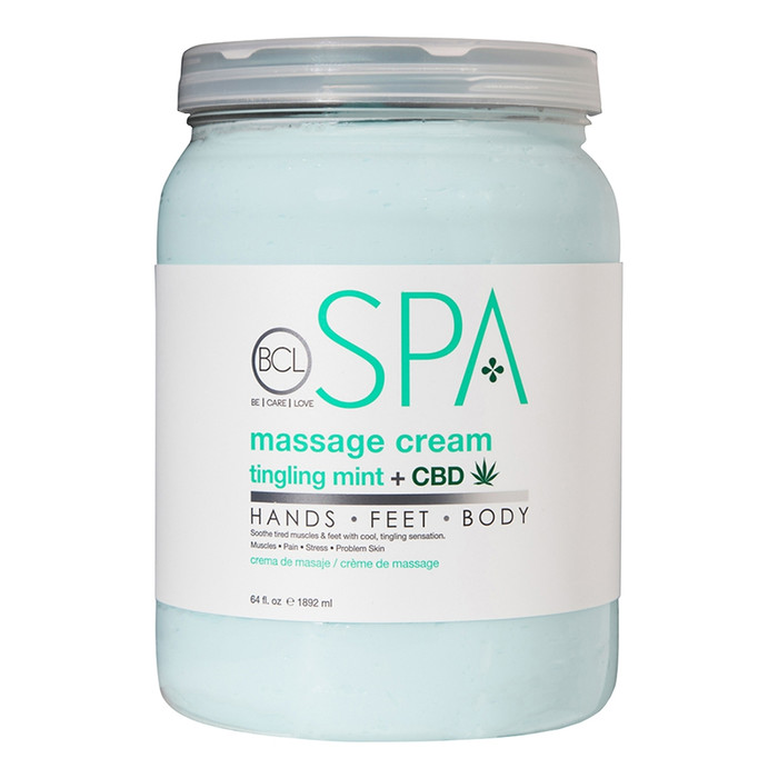 BCL SPA TINGLING MINT & CBD MASSAGE CREAM 1892ML