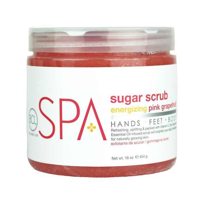 BCL SPA ENERGIZING PINK GRAPEFRUIT SUGAR SCRUB 454G