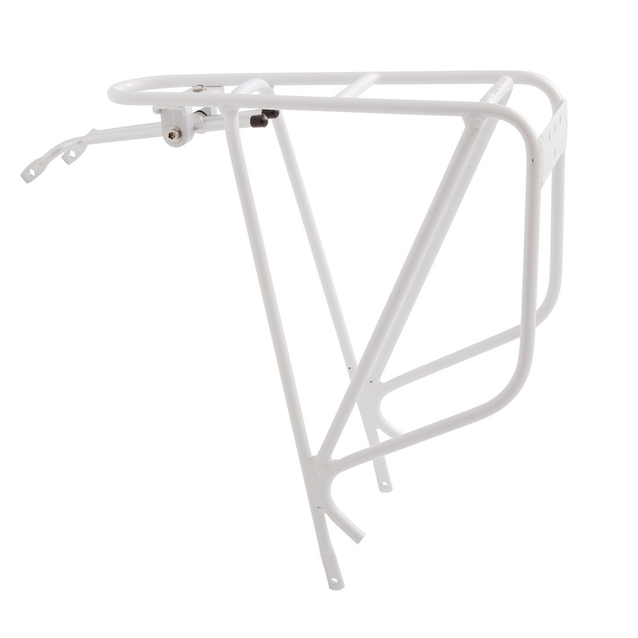 white rear bike rack