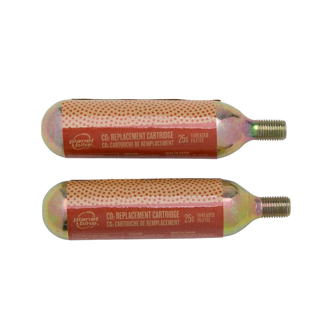 CO2 Replacement Cartridge 25g Threaded | Planet Bike