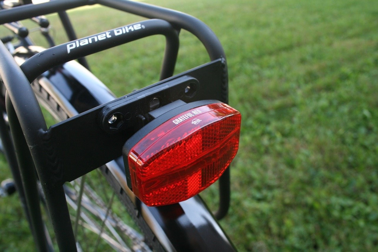 Red shop bike light