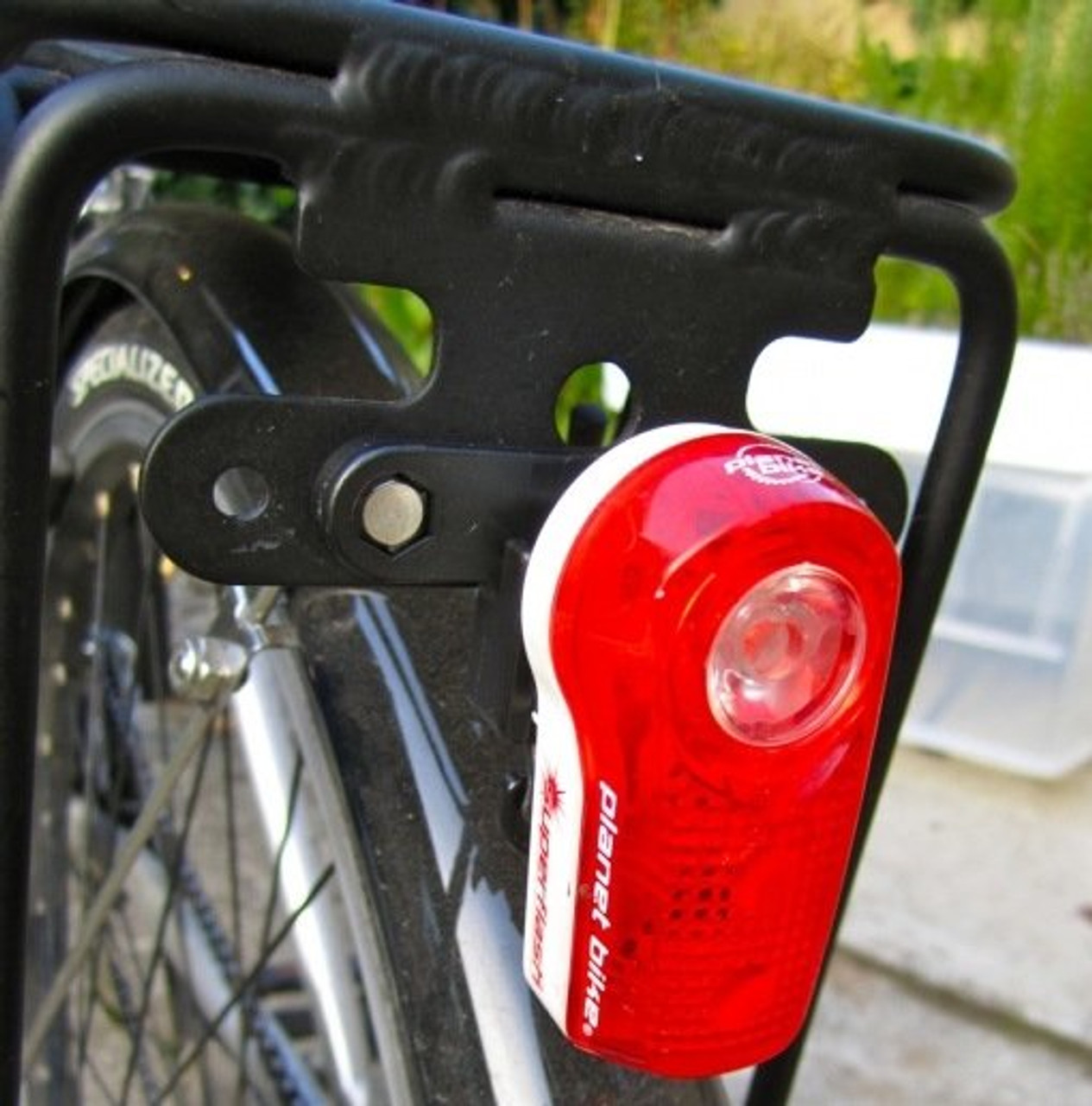 bike rack light mount