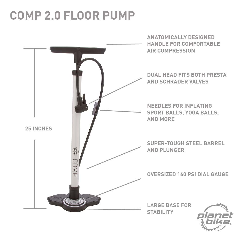 Comp 2.0 Floor Pump Precision Durability