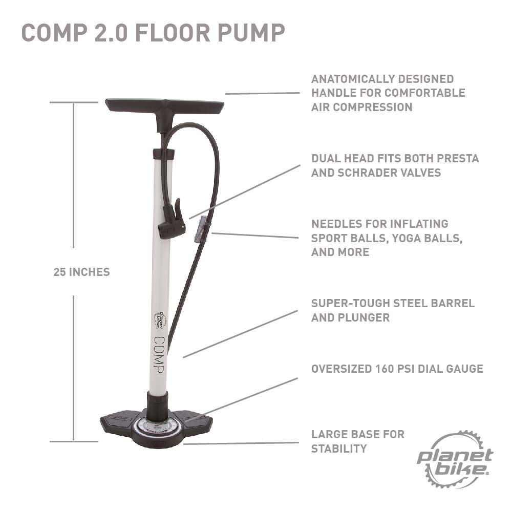 Comp 2.0 bike floor pump