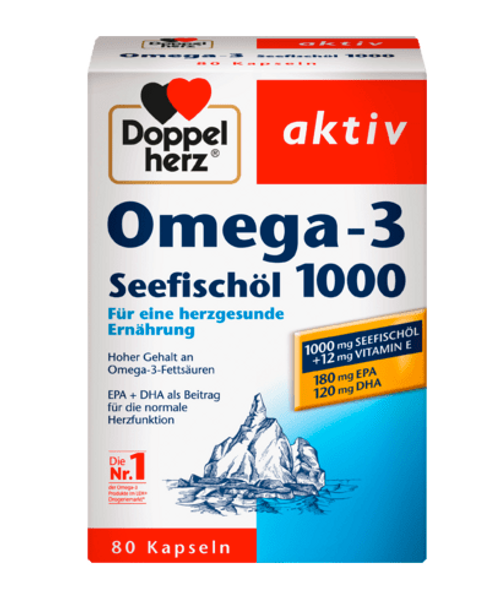 DoppelHerz Omega-3深海魚油1000