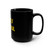 Mostly Peaceful Black Mug | 15oz Coffee Cup | Inspirational Gift | Funny Mug 
