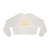 Mostly Peaceful Women's Cropped Fleece Pullover