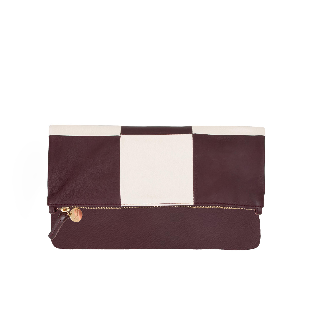 Flat Clutch - Suede Patchwork