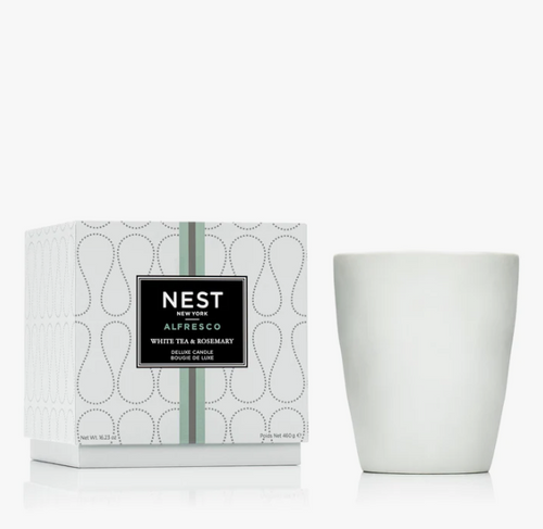 Deluxe White Tea and Rosemary Candle