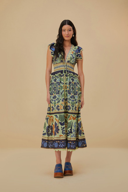 Ocean Tapestry Maxi Dress