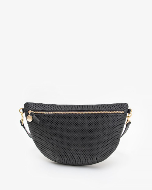 Black Perforated Grande Fanny