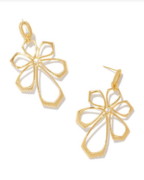 Layne Open Frame Metal Statement Earrings