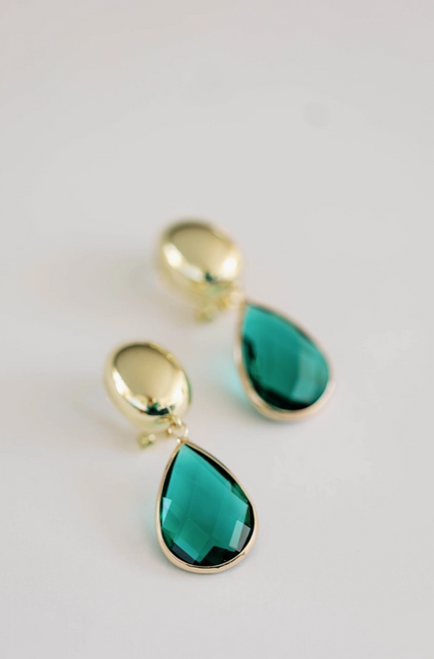 Vintage Chunky Tear Drop Earrings