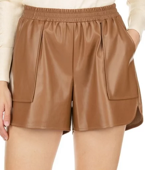 Faux Leather Short