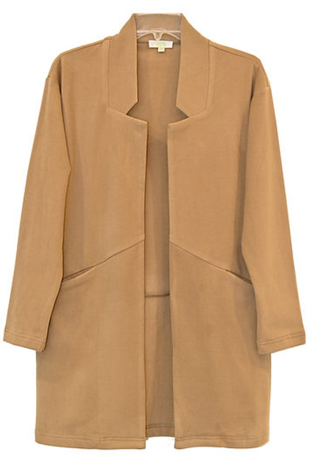 Taupe Open Coat