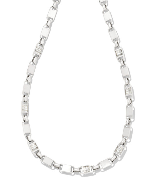 Jessie Rhodium Chain Necklace 