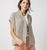 Multi Fleck Fringed Open Cardigan