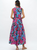 Sleeveless Piped Maxi in Umbria Blue