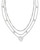 Arden Rhodium Multi Strand Necklace 