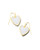 Heart Drop Earrings Gold Iridescent Drusy