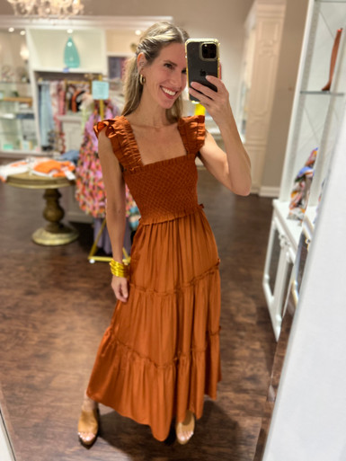 Burnt Orange Nap Maxi - Monkee's of Johnson City