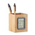 Bamboo Pen Holder with a digital calendar