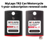 MyLaps TR2 subscription renewal code, 1-year Car/Bike