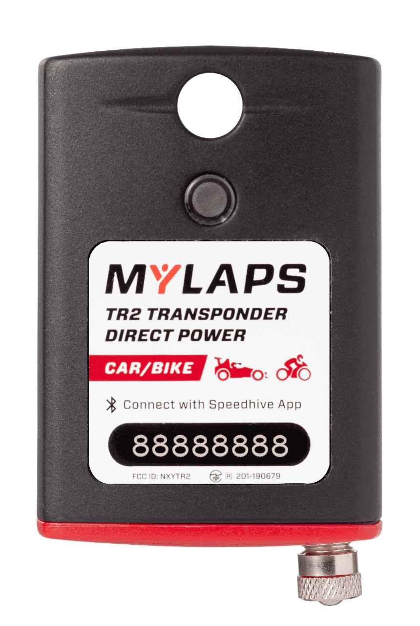 MyLaps TR2 Go Direct Power Transponder (Car/Motorcycle), No subscription