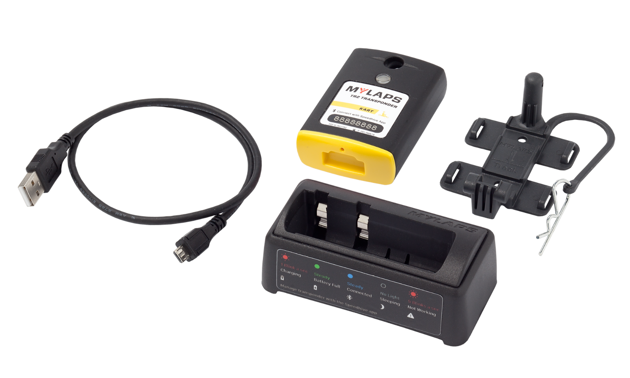 (Open box) MyLaps TR2 Rechargeable Transponder (Kart), 2-year subscription (Open Box)