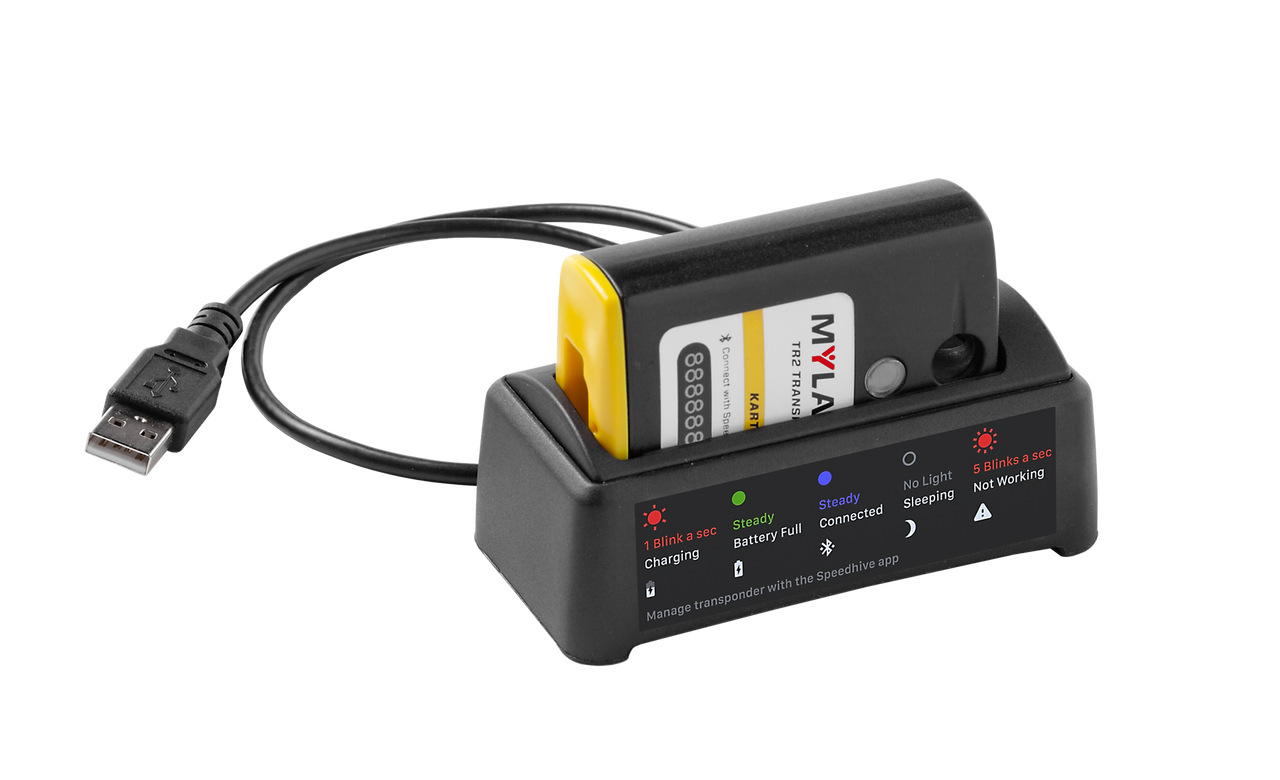 (Open box) MyLaps TR2 Rechargeable Transponder (Kart), 2-year subscription (Open Box)