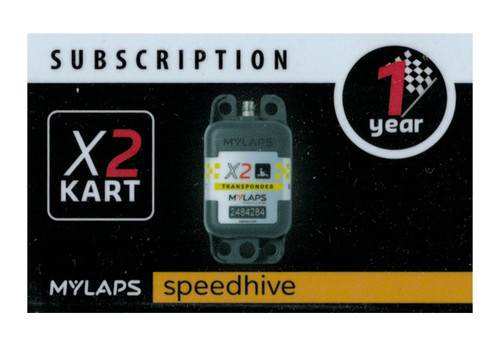 MyLaps X2 subscription renewal, 1-year kart [Renew instantly @ X2renew.com]