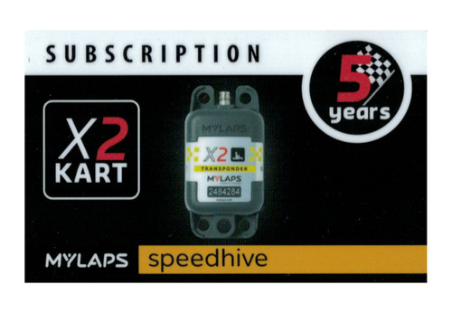 MyLaps X2 subscription renewal, 5-year kart [Renew instantly @ X2renew.com]