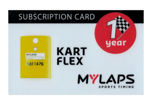MyLaps Transponder Subscription Card - Flex Rechargeable