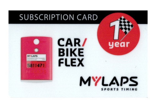 MyLaps Transponder Subscription Card - Flex Rechargeable