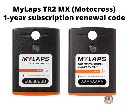 MyLaps TR2 subscription renewal code, 2-year MX (Motocross)